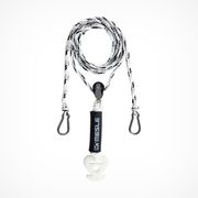 MESLE Schleppdreieck Pulley DLX 2 Personen in weiß, Varianten in 9' und 12' Länge, selbstzentrierend, schwimmend, Quick-Connect-Haken