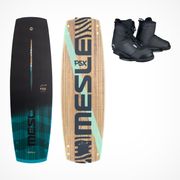 MESLE Wakeboard Set PSX 141cm in blau schwarz mit Maxx Bindung