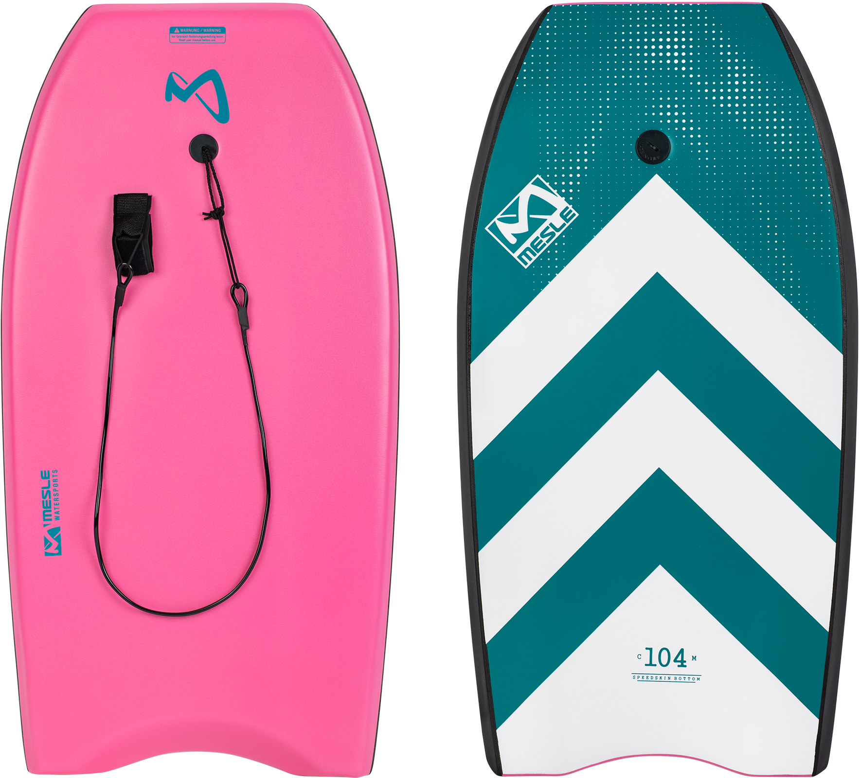 MESLE Bodyboard Speed Skin, für Kinder & Erwachsene, Schwimmbrett Wellenreiten