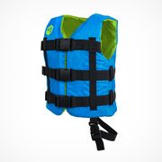 MESLE Schwimmweste H210 Junior in blau, Kinder Auftriebs-Weste mit drei Schnallen, Schwimmhilfe mit Schrittgurt