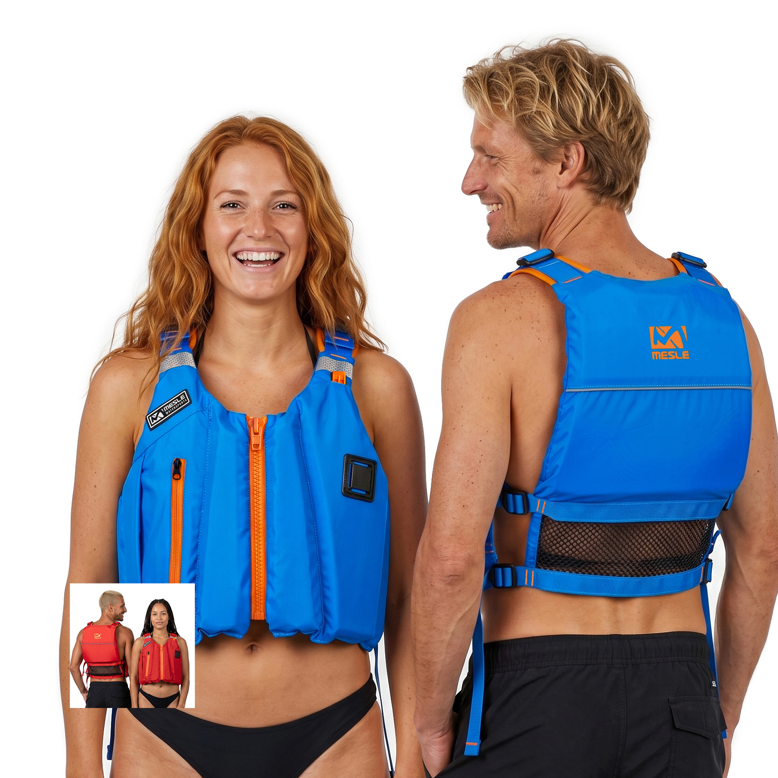 MESLE Kajak SUP Schwimmweste Ara Mesh 50N High-Back 50–120 kg Herren / Damen