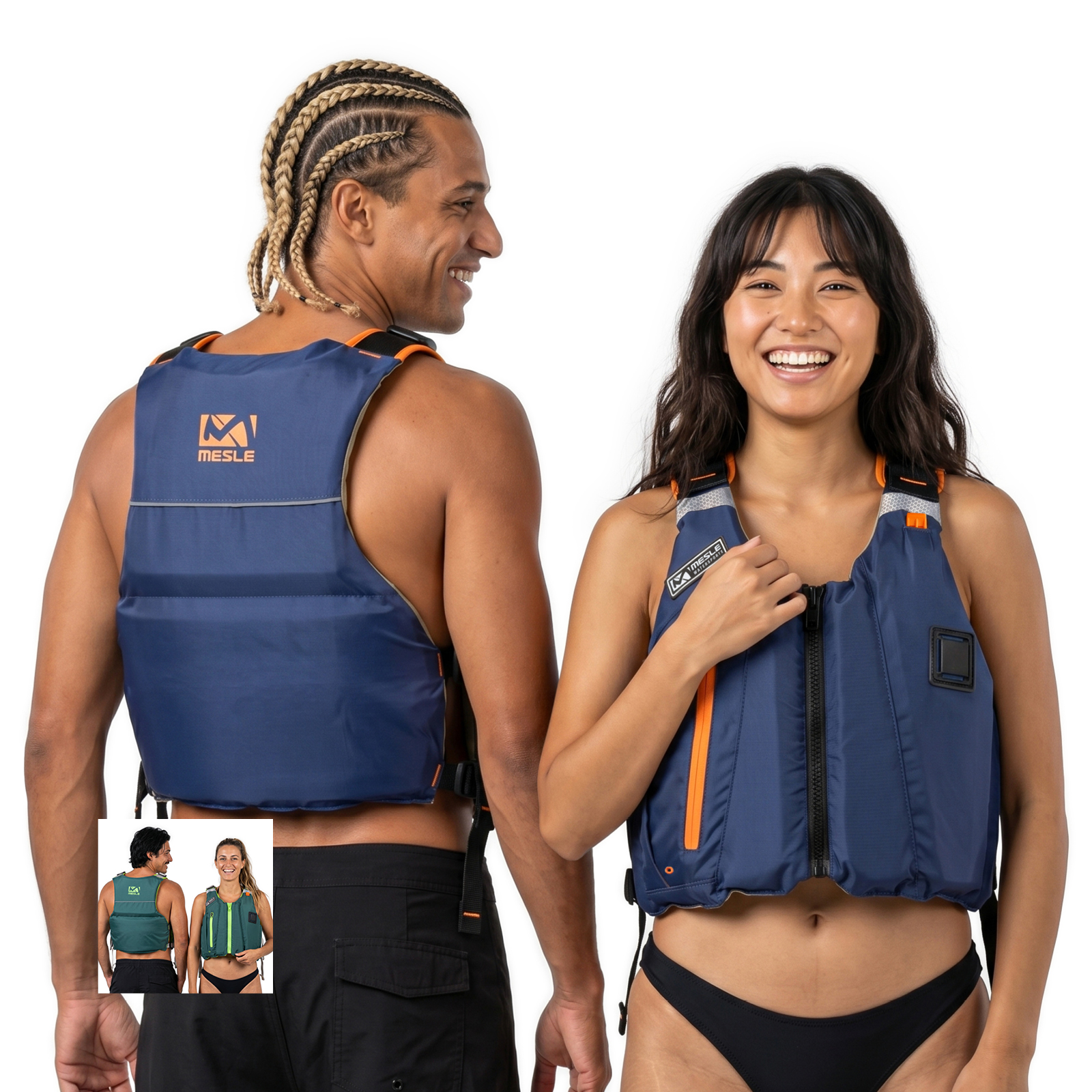 MESLE SUP Kajak Schwimmweste Ara 50N Full-Back 50–120 kg Herren / Damen