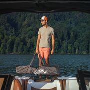 MESLE Wasserski-Tasche Universal, bis 175 cm Combo-Ski, Slalom-Ski, schwarz grau